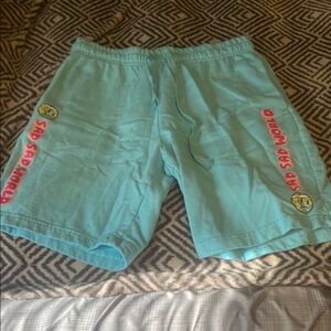 Blue Sporty Elastic Waist Swim Shorts